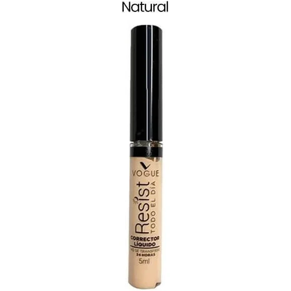 Corrector Liquido Resist larga duración Natural  VOGUE 5ml